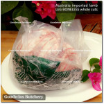Lamb LEG BONELESS frozen whole cuts +/- 3 kg/pc (price/kg) brand Australia MIDFIELD